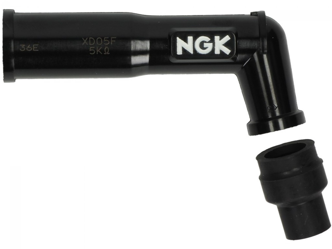 NGK spark plug cap for connecting thread, XD05F, 102°