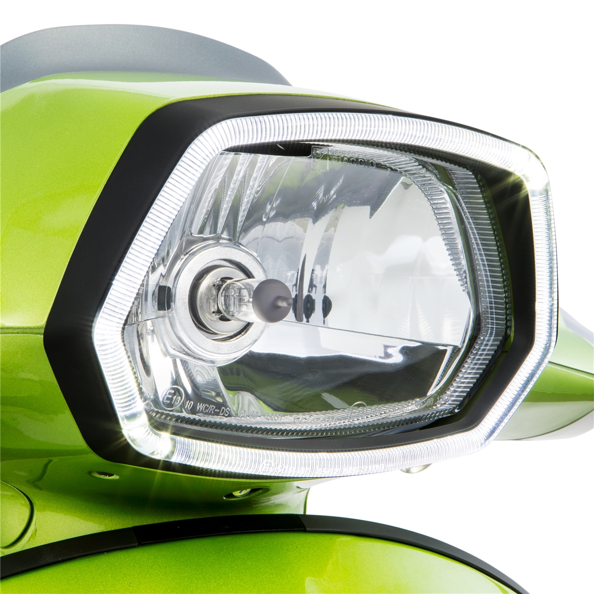 Lamp ring black gloss LED light ring for Vespa Sprint 125/150cc 4T ('13-'18)