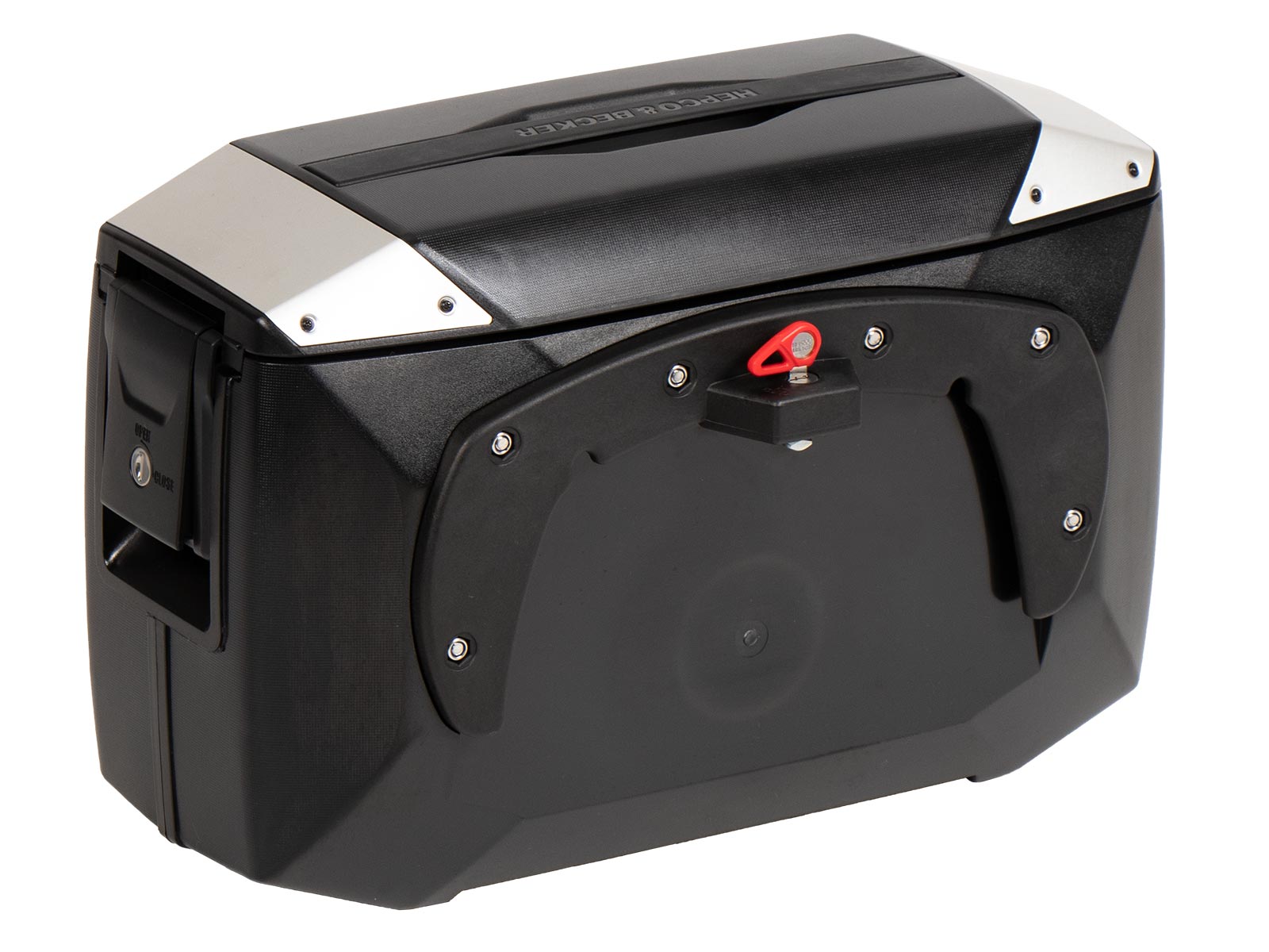 Xcore side case set silver for C-Bow carrier Hepco & Becker