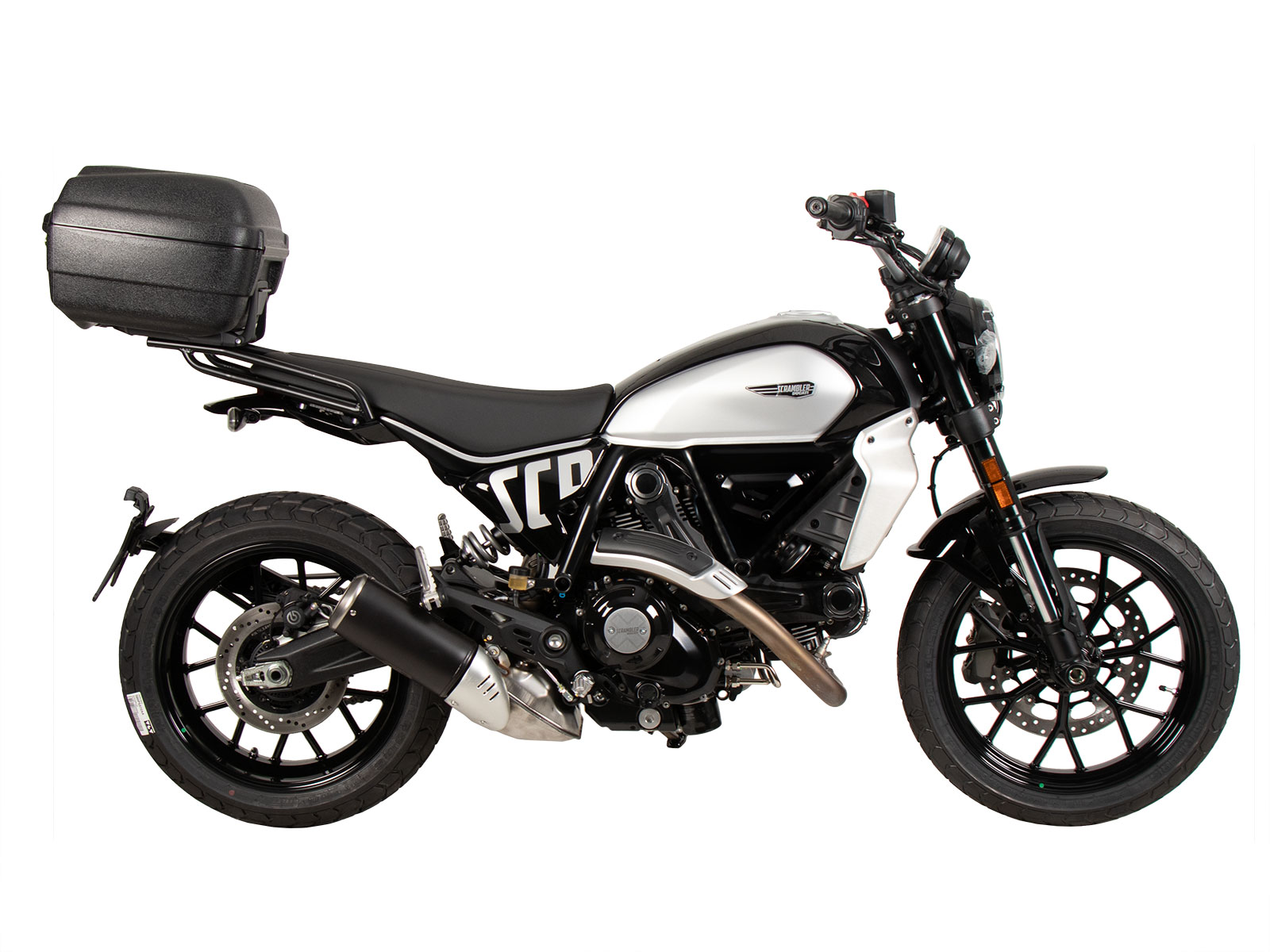 Alurack top case carrier black for Ducati Scrambler 800 Icon (23-) Hepco & Becker