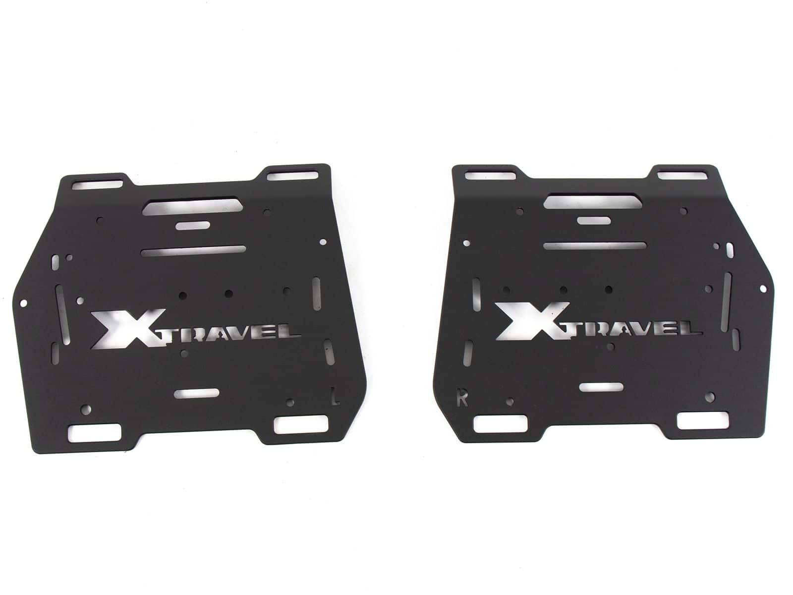 Side bag set Xtravel Basic incl. 2x universal adapter plate for tubular side case carrier