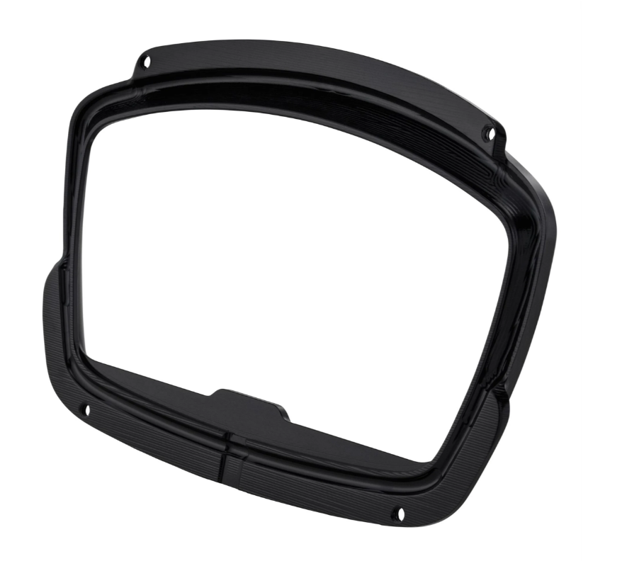 Decorative ring speedometer for Vespa GTS Supertech HPE 125/300 ('19-), black glossy