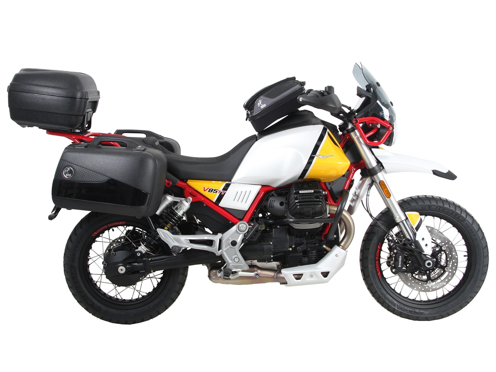 Alurack Topcaseträger black for V85 TT (Bj.19-) Hepco & Becker