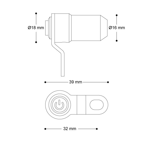 Switch for auxiliary headlights - Barracuda