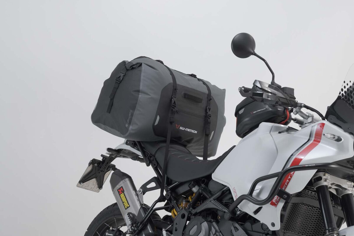 Drybag 600 rear bag for Aprilia ETV 1200 Caponord, black / gray - SW Motech