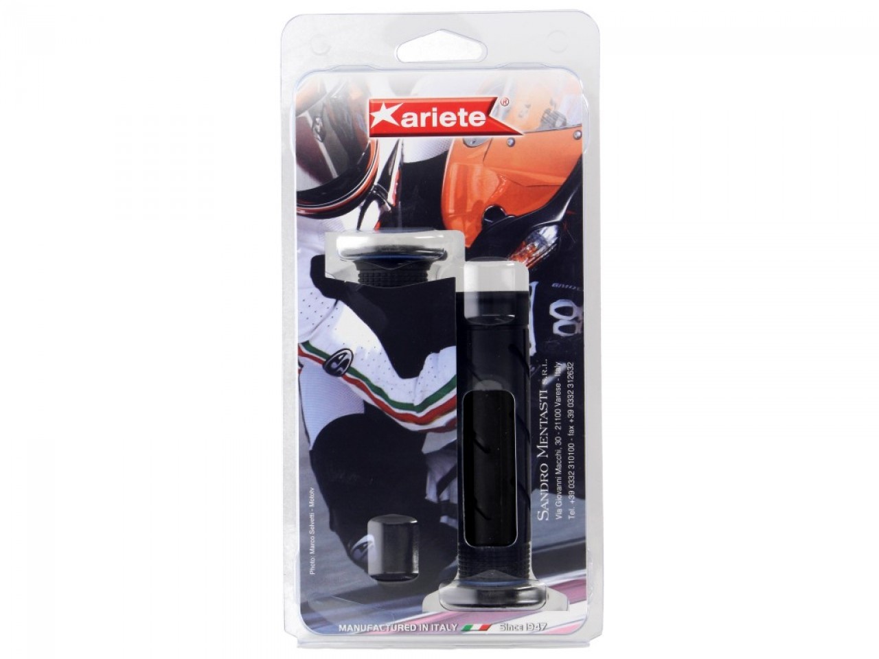 ariete open rubber grip set, length: 120 mm, black