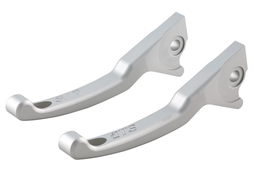 Sport lever set brake Shorty for Vespa, right and left, silver matt