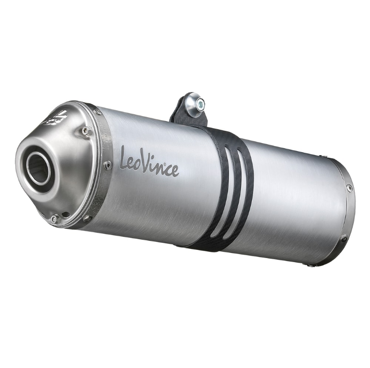 LeoVince exhaust system X3, aluminum, slip on for Suzuki DR-Z 400 S (Bj.01-08)