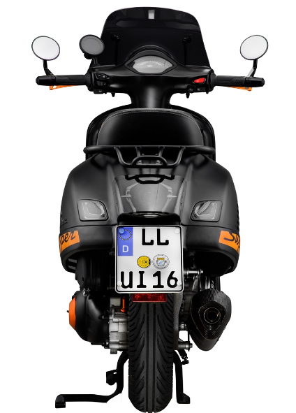 Turn signal kit front & rear for Vespa GTS/GTS Super/GTV 125-300cc ('14-), tinted