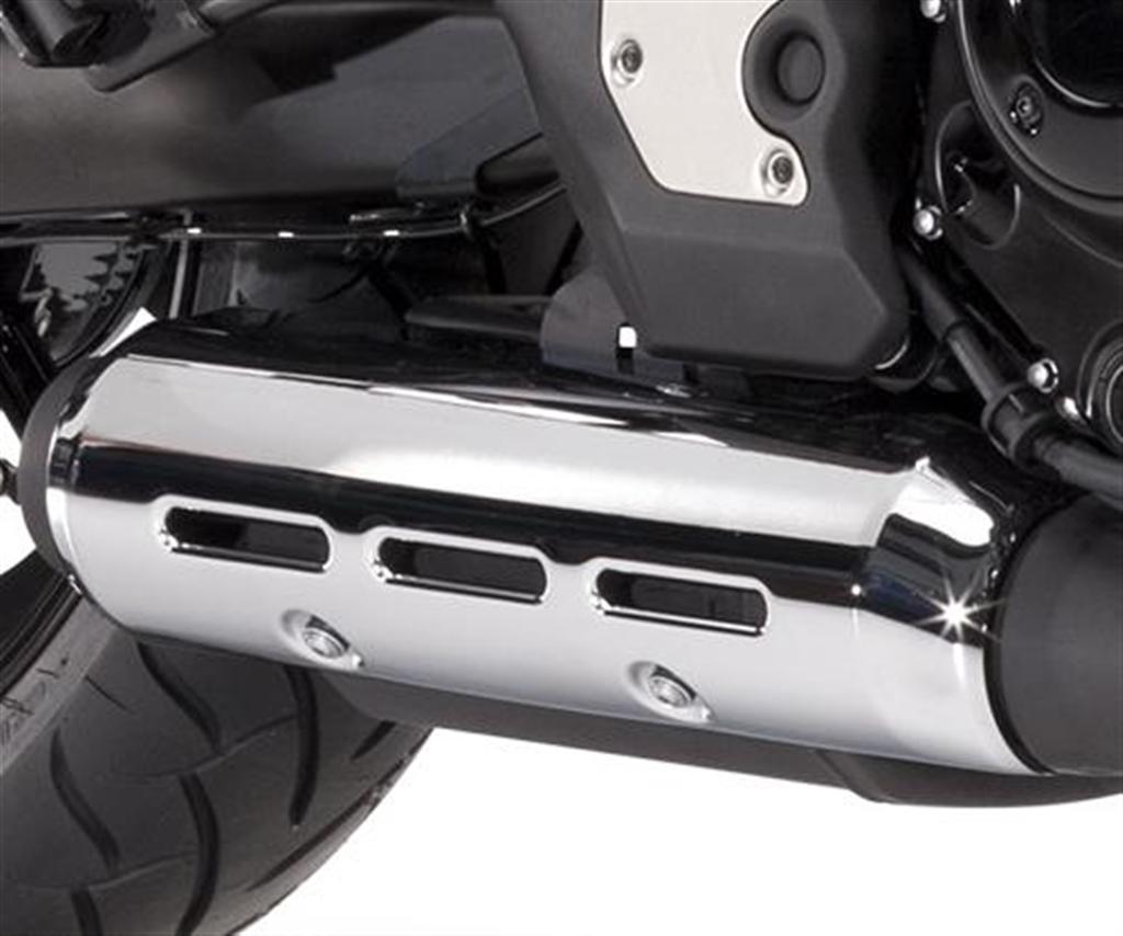Exhaust heat shield chrome plated for Vulcan S (Bj.15-19) Original Kawasaki