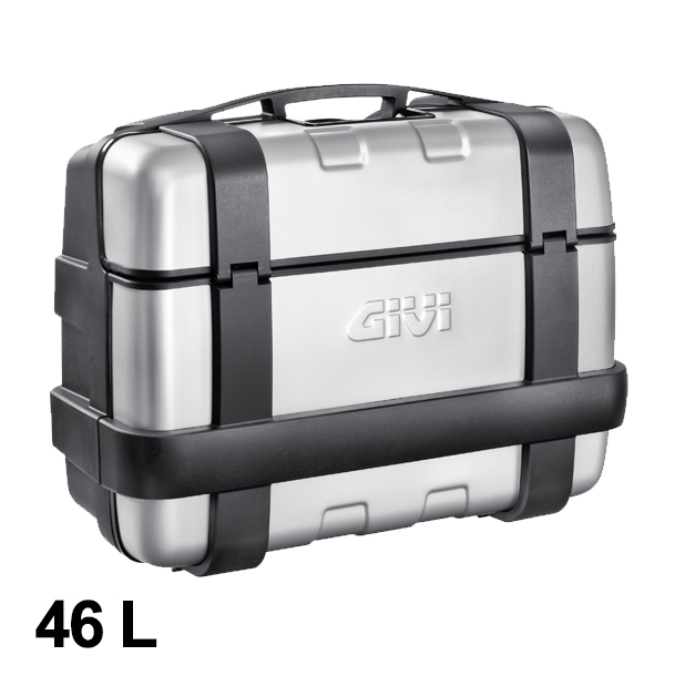 Trekker 46 liter MONOKEY case with aluminum cover silver Givi