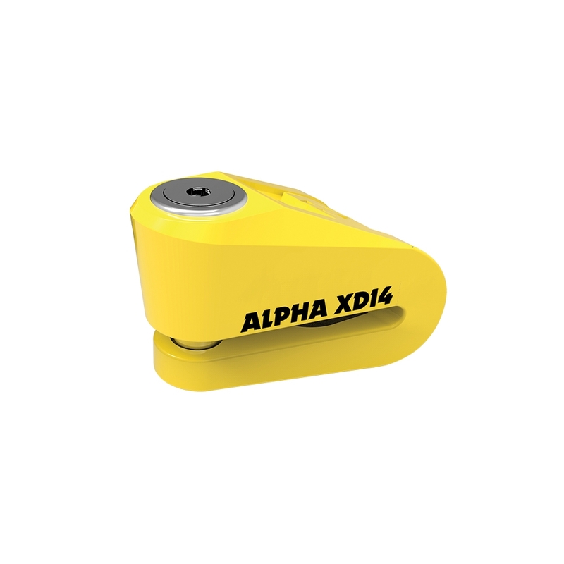 Oxford Alpha XD14 Brake Disc Lock - Ø14mm Yellow