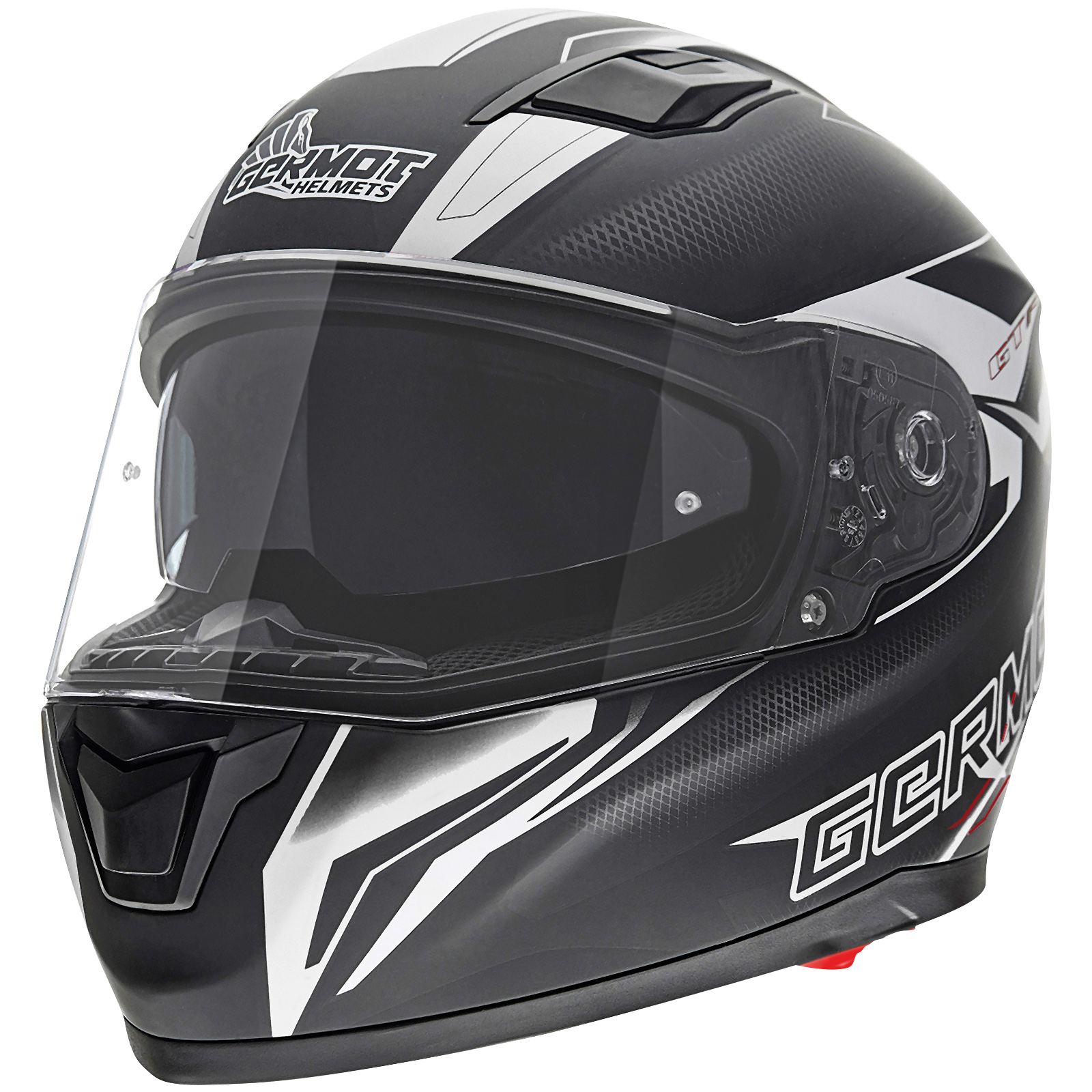 Germot full-face helmet GM 330, matte black / white