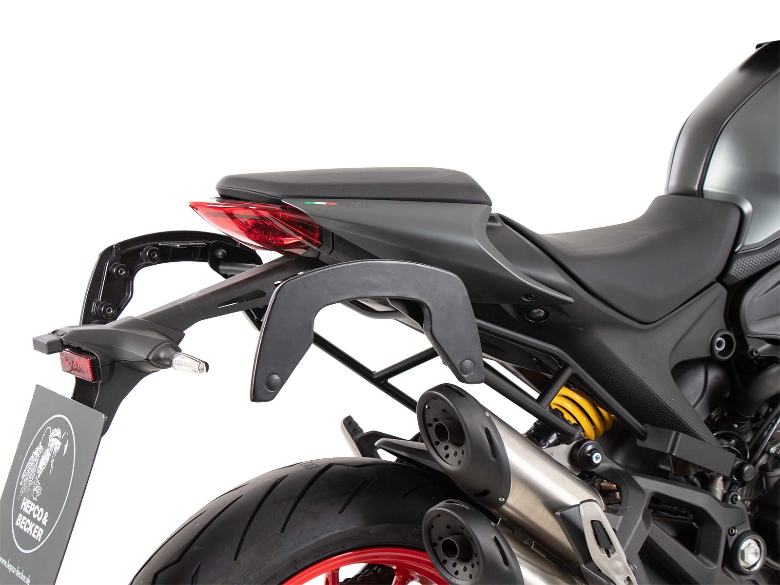 C-Bow side carrier black for Ducati Monster 937 / 937+ (21-) Hepco & Becker