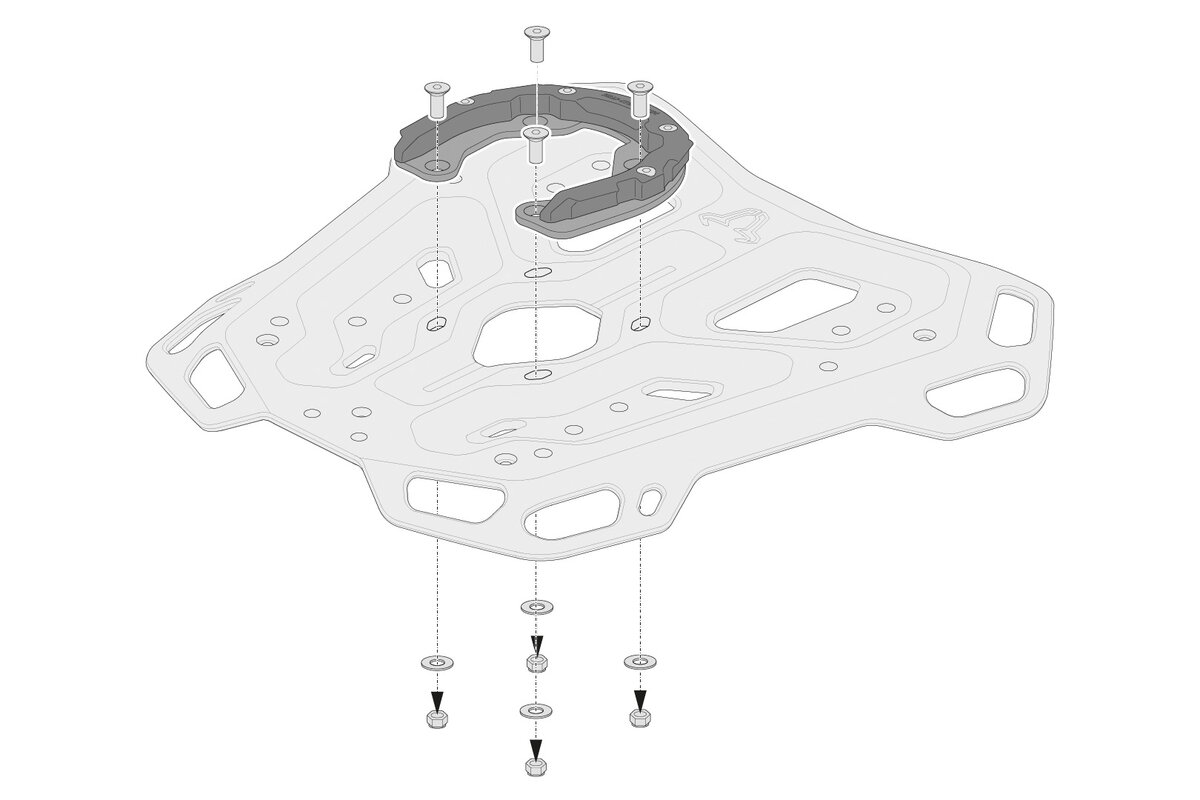 SW-Motech PRO tank ring for ADVENTURE-RACK luggage carrier SW Motech