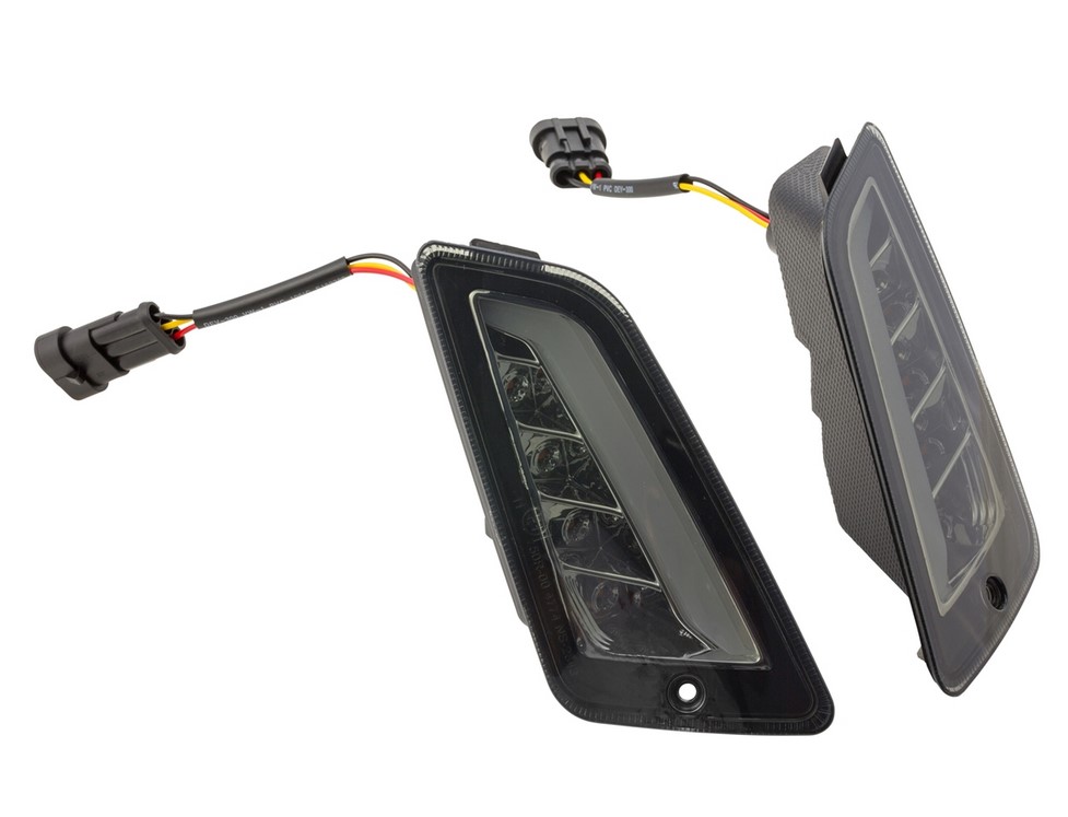 Turn signal kit front left/right for Vespa GTS/GTS Super/GTV/GT 60/GT/GT L ('03-'13), tinted