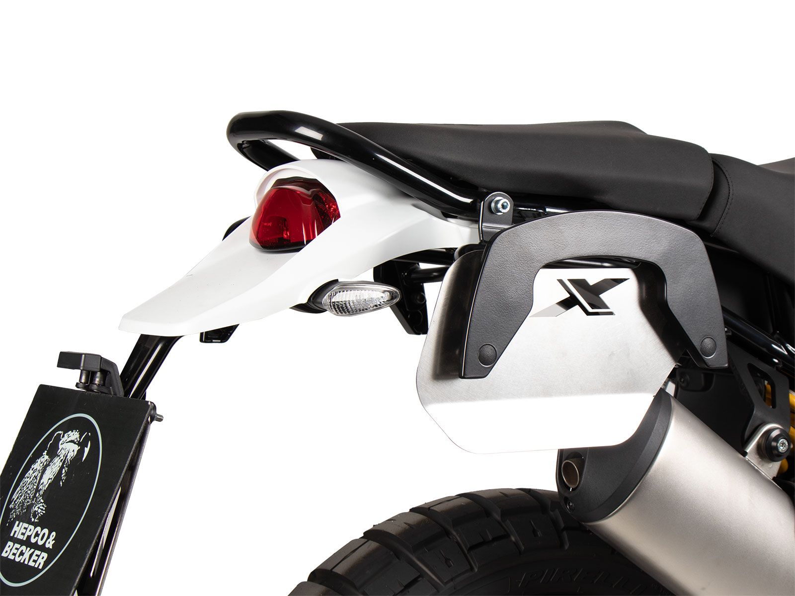 C-Bow side carrier black for Ducati DesertX Rally (24-) Hepco & Becker