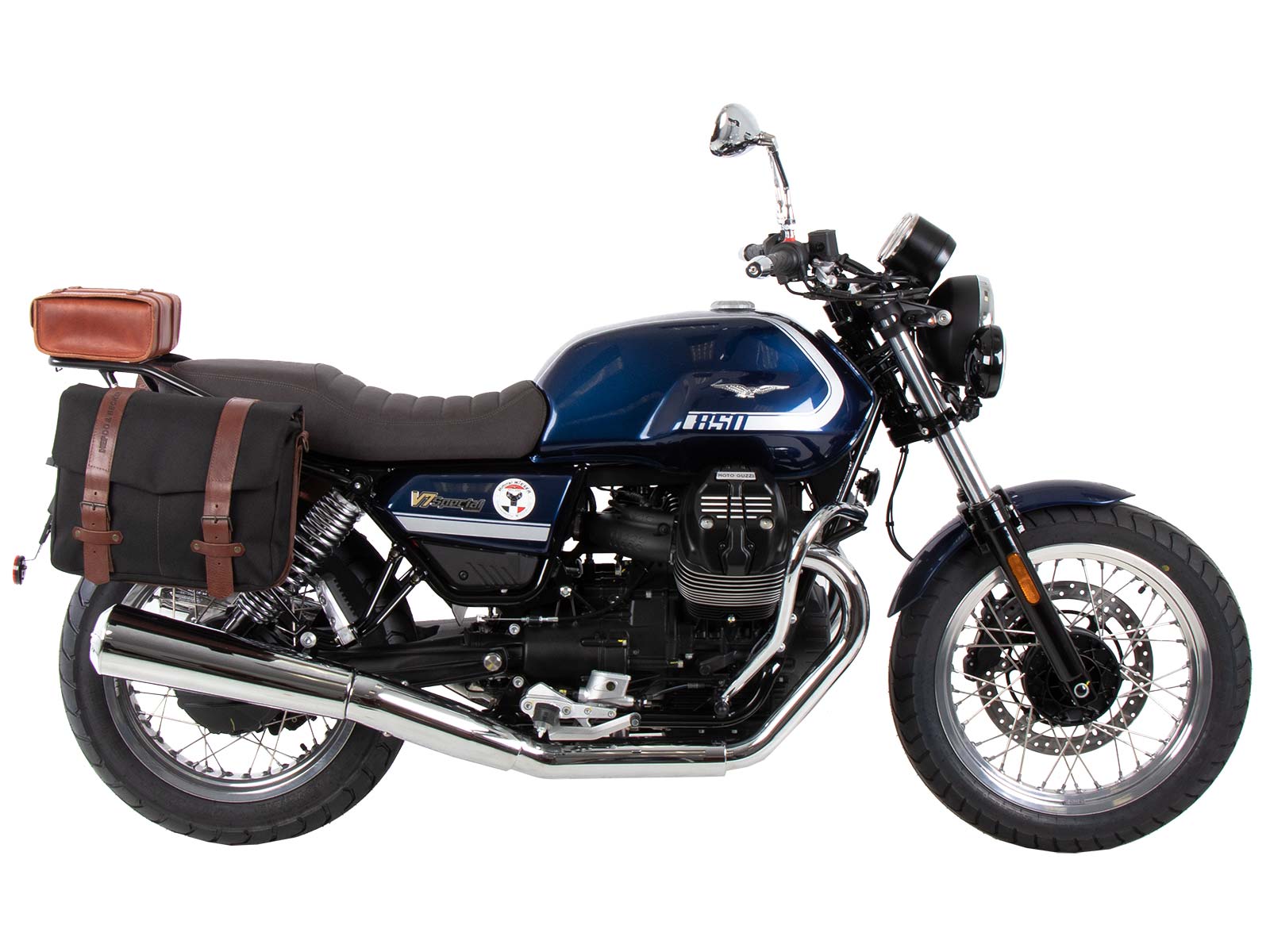 C-Bow side carrier chrome for Moto Guzzi V7 850 Special (25- ) Hepco & Becker