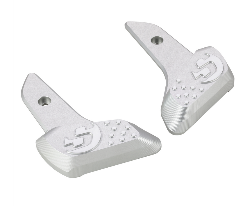 Footrests right and left for Vespa Primavera /Sprint 50-150ccm 2T/4T AC, silver matt
