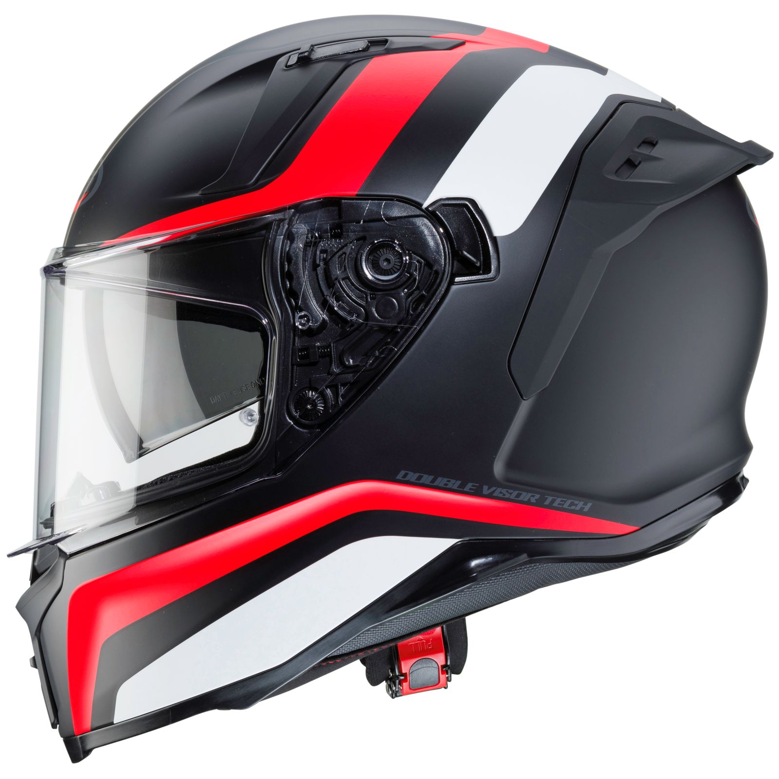 Caberg helmet Avalon Blast, matte black / white red