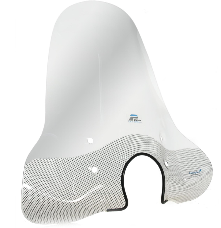 Windshield CUPPINI high for Vespa LX 50-150cc, clear