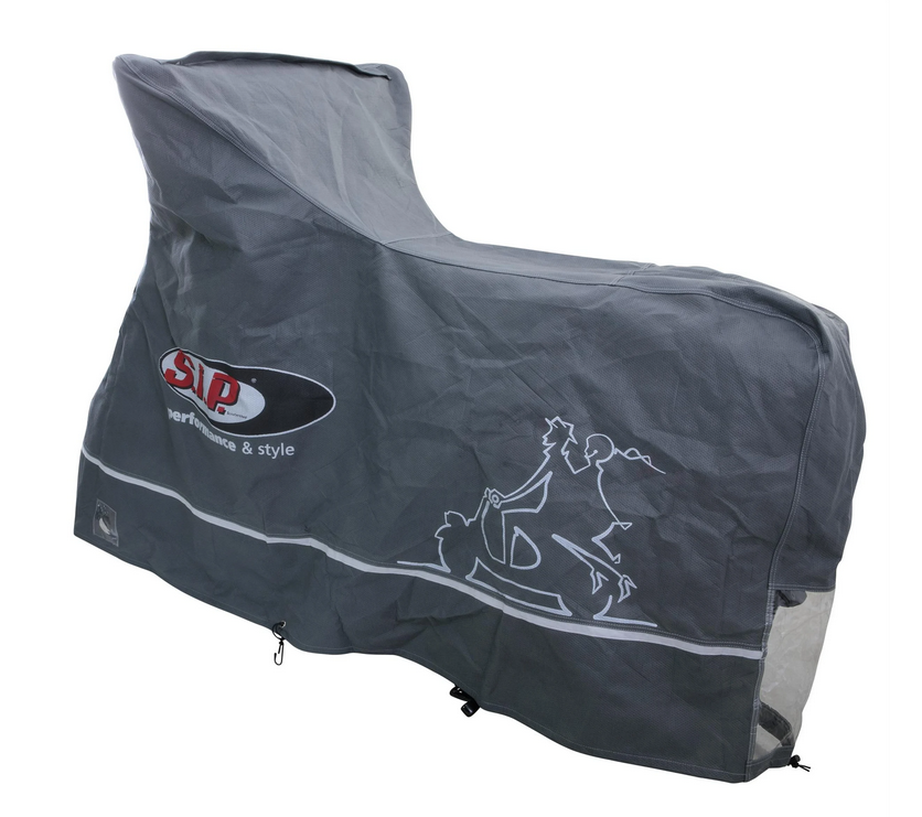 Folding garage Indoor PREMIUM 2.0 for Vespa ET2/ET4/LX/LXV/S/Primavera/Sprint, size L, gray