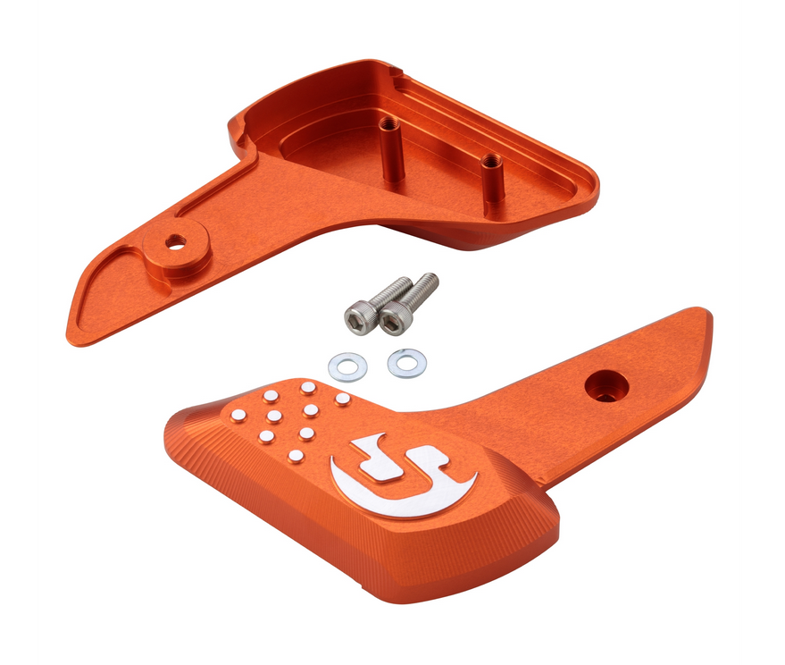 Footrests right and left for Vespa Primavera /Sprint 50-150ccm 2T/4T AC, orange matt