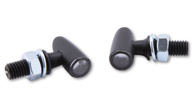 HIGHSIDER pro Proton One LED indicator/position light black/tinted 2in1, E-approved (pair)