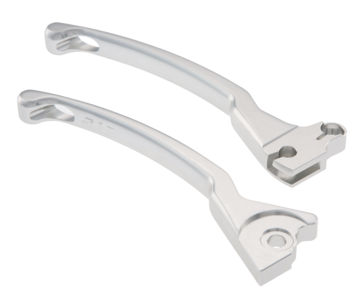 Sport lever set brake left/right for Vespa LX/LXV/S/Primavera/Sprint 50-150ccm, silver