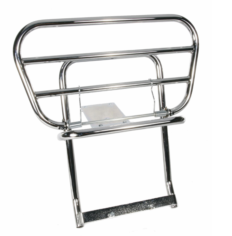 Rear luggage rack Traveller for Vespa PX 80-200cc, foldable, chrome