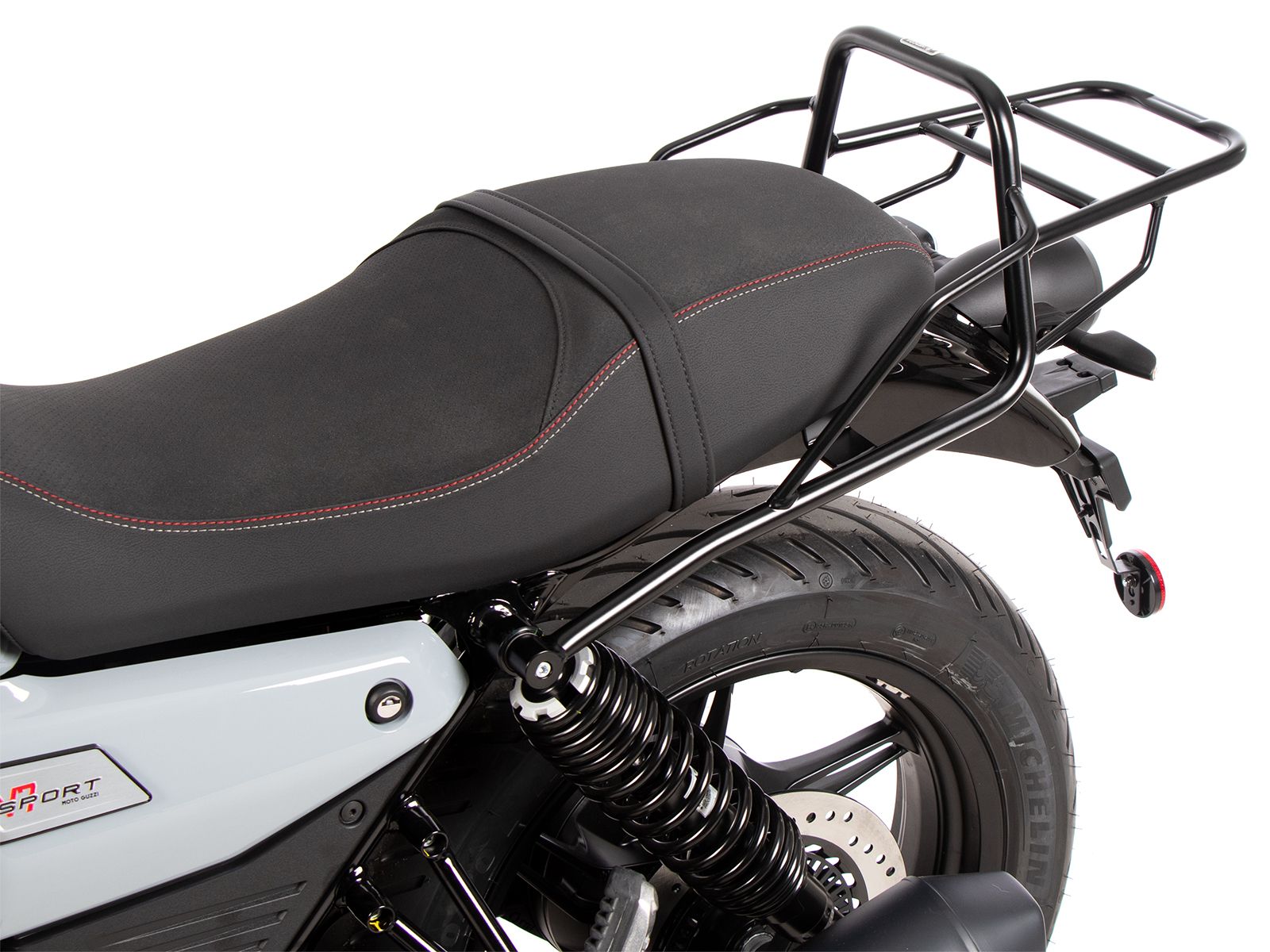 Tubular luggage rack top case carrier black for Moto Guzzi V7 850 Sport (25-) Hepco & Becker