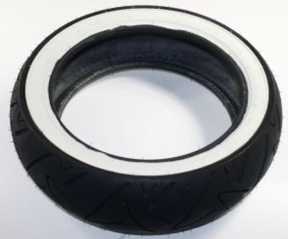 Continental tire 120/70-12, 58P, TL, whitewall tire, twist, front/rear