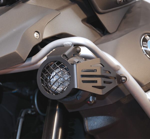 Protection grille for LED auxiliary headlights for BMW R 1200 GS Adventure, black