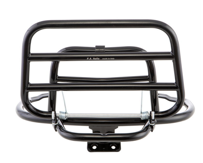 Rear luggage rack for Vespa Primavera /Sprint 50-150ccm, foldable, black glossy