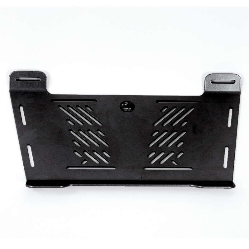 Universal extension for mounting on existing third-party carriers, black Hepco & Becker