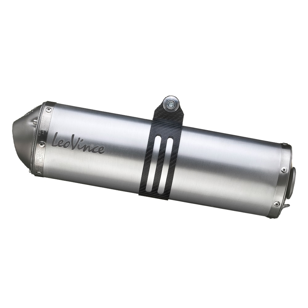 LeoVince exhaust system X3, aluminum, slip on for Suzuki DR-Z 400 S (Bj.01-08)