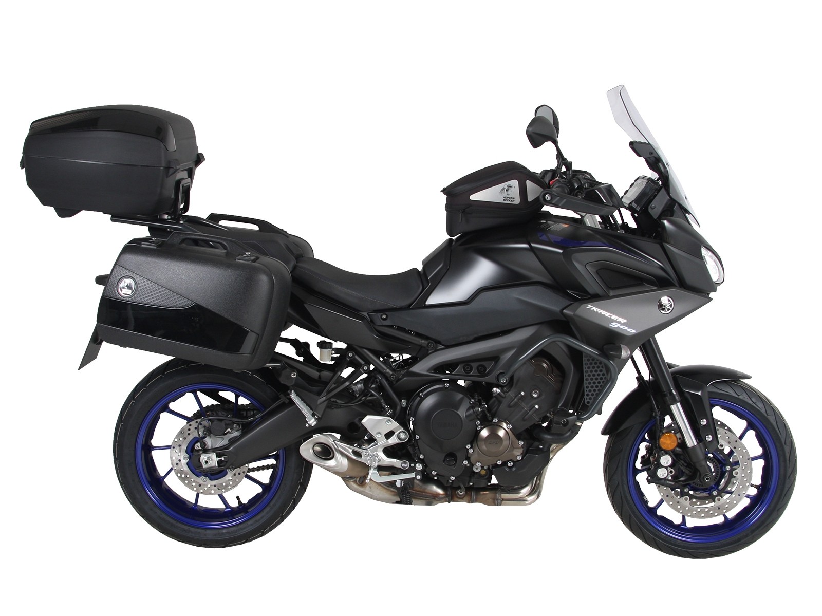 Alurack topcasecarrier black for Yamaha Tracer 900 / GT (Bj.18-) Hepco & Becker