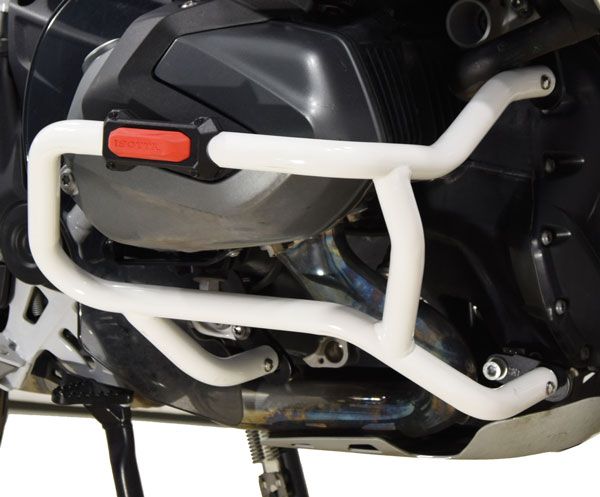 Lower crash bar for BMW R 1250 GS, steel, white