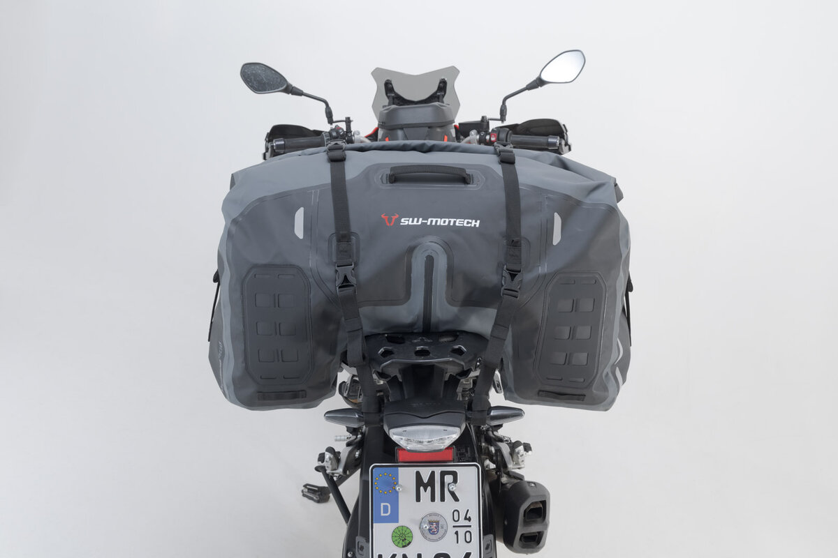 Drybag 700 rear bag for Aprilia SL 750 Shiver, black / gray - SW Motech
