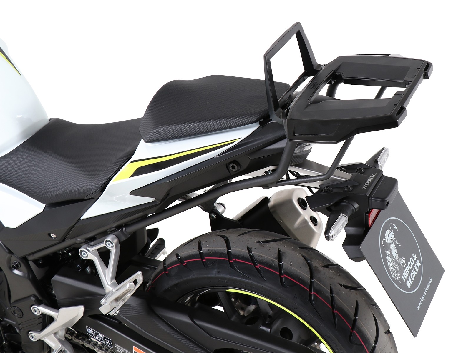 Alurack top case carrier anthracite for Honda CBR 500 R (19-23) Hepco & Becker