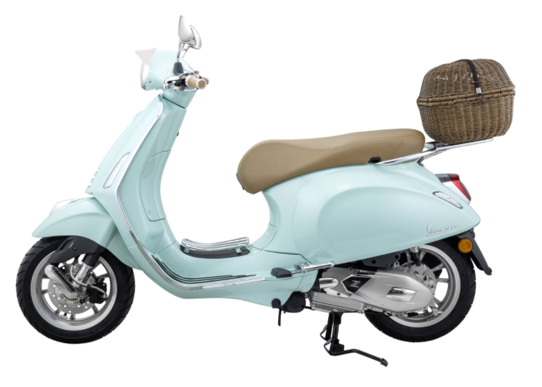 Luggage basket Classic for Vespa, dark brown