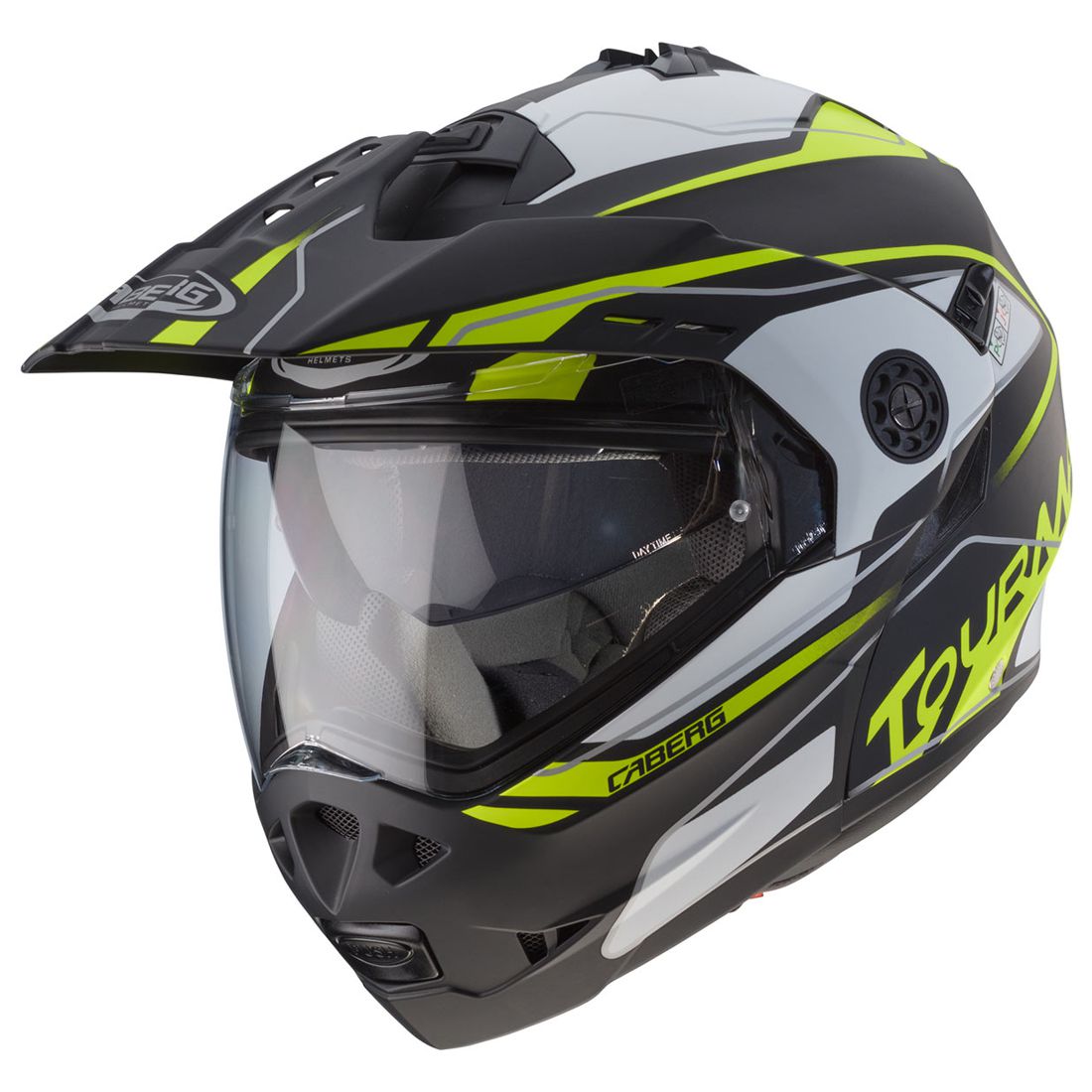 Caberg helmet Tourmax Marathon, matte black / white yellow