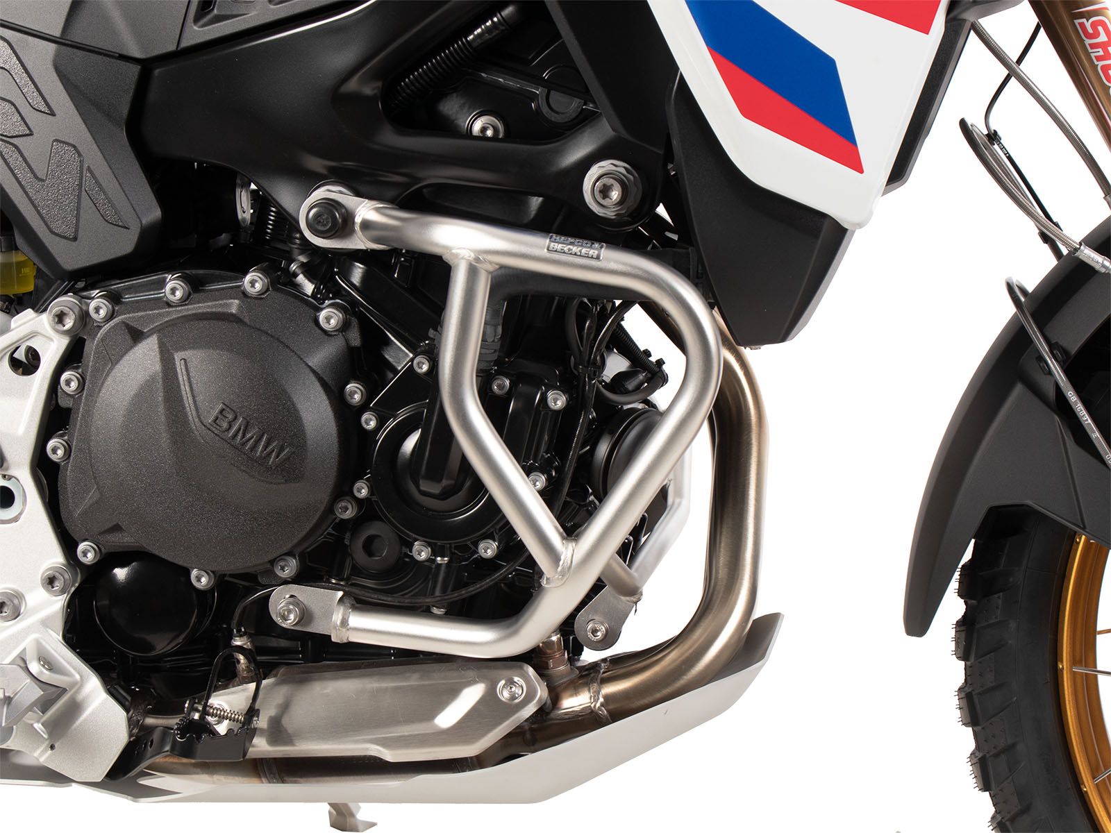 Stainless steel engine guard for BMW F 900 GS (24-) Hepco & Becker