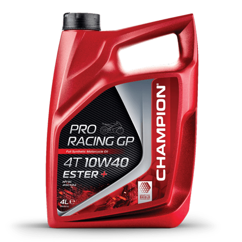 CHAMPION® Proracing GP 4T 10W-40 ESTER + Fully synthetic engine oil - 4 liters