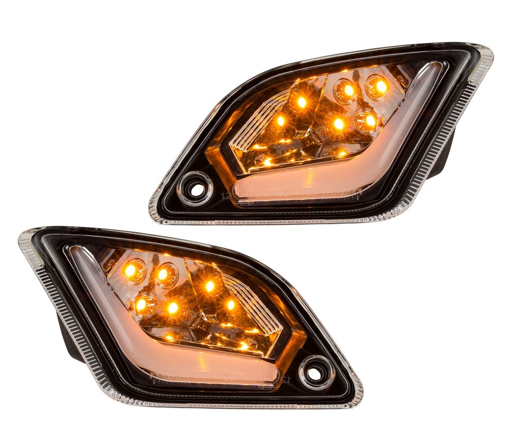 Turn signal kit rear left/right for Vespa GTS/GTS Super/GTV 125-300cc ('14-), clear