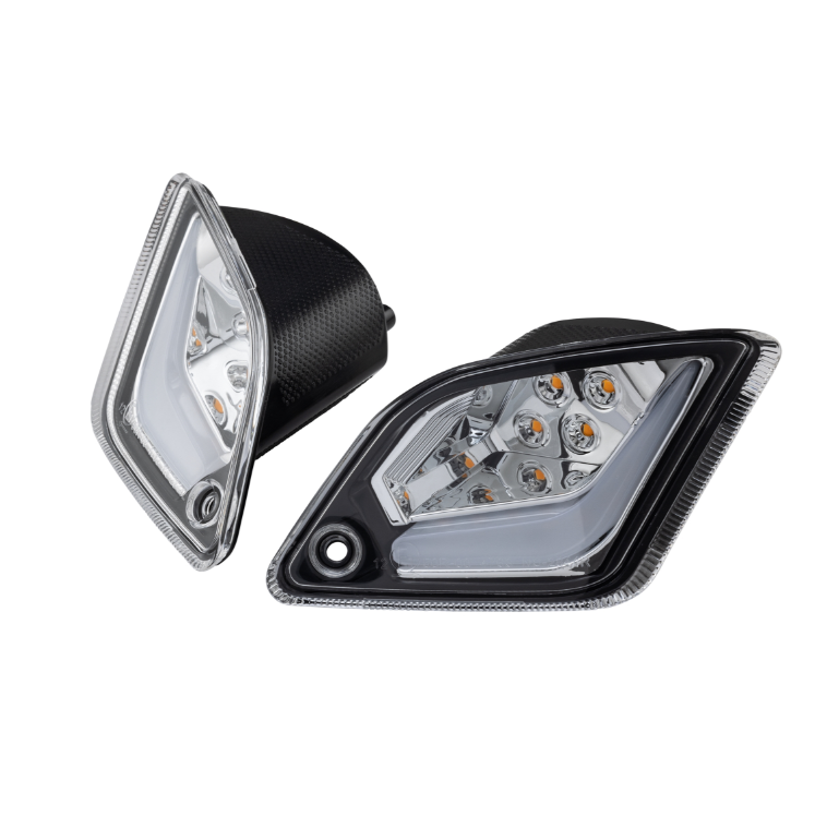 Turn signal kit front & rear for Vespa GTS/GTS Super/GTV 125-300cc, clear
