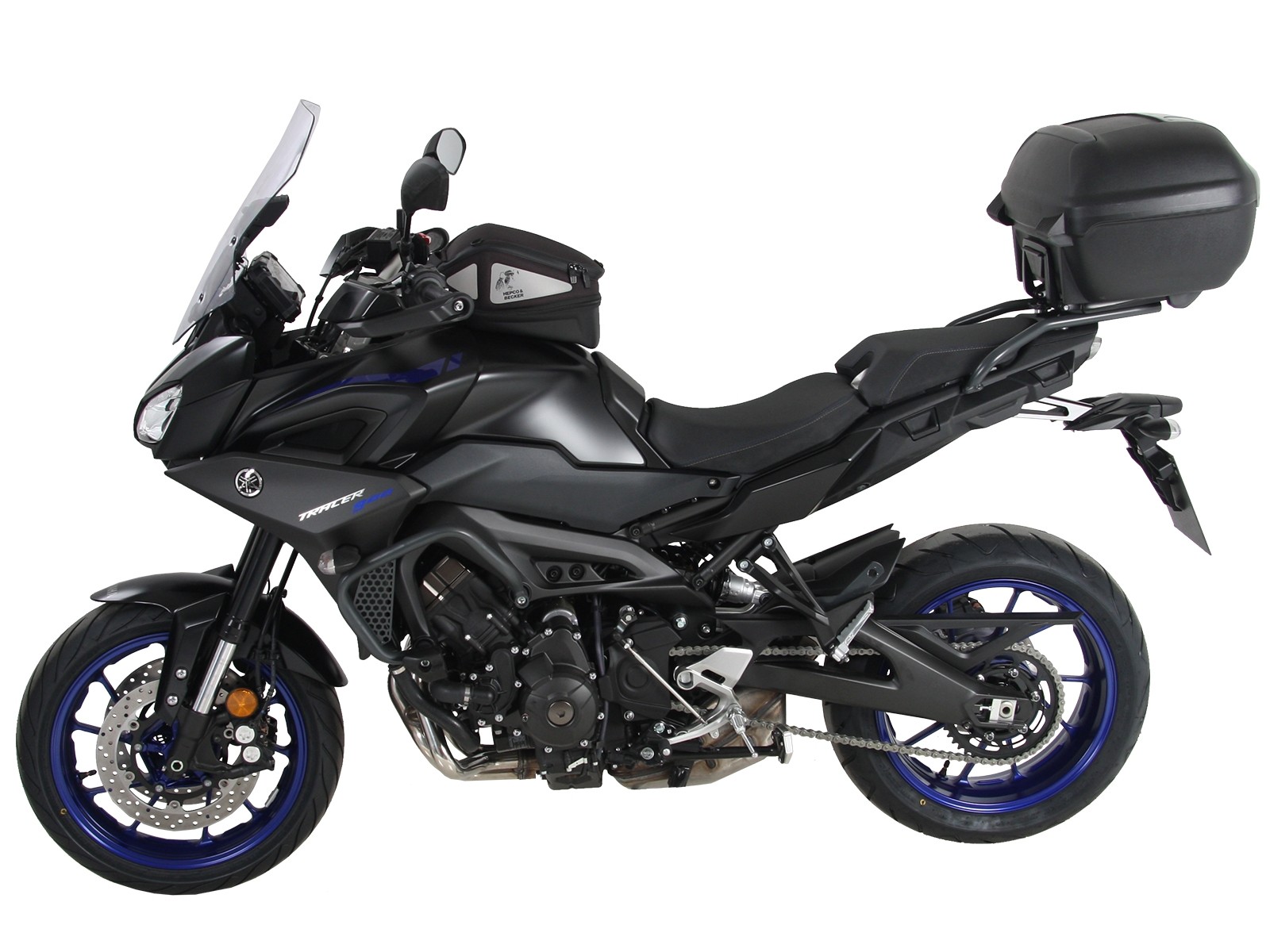 Alurack topcasecarrier black for Yamaha Tracer 900 / GT (Bj.18-) Hepco & Becker