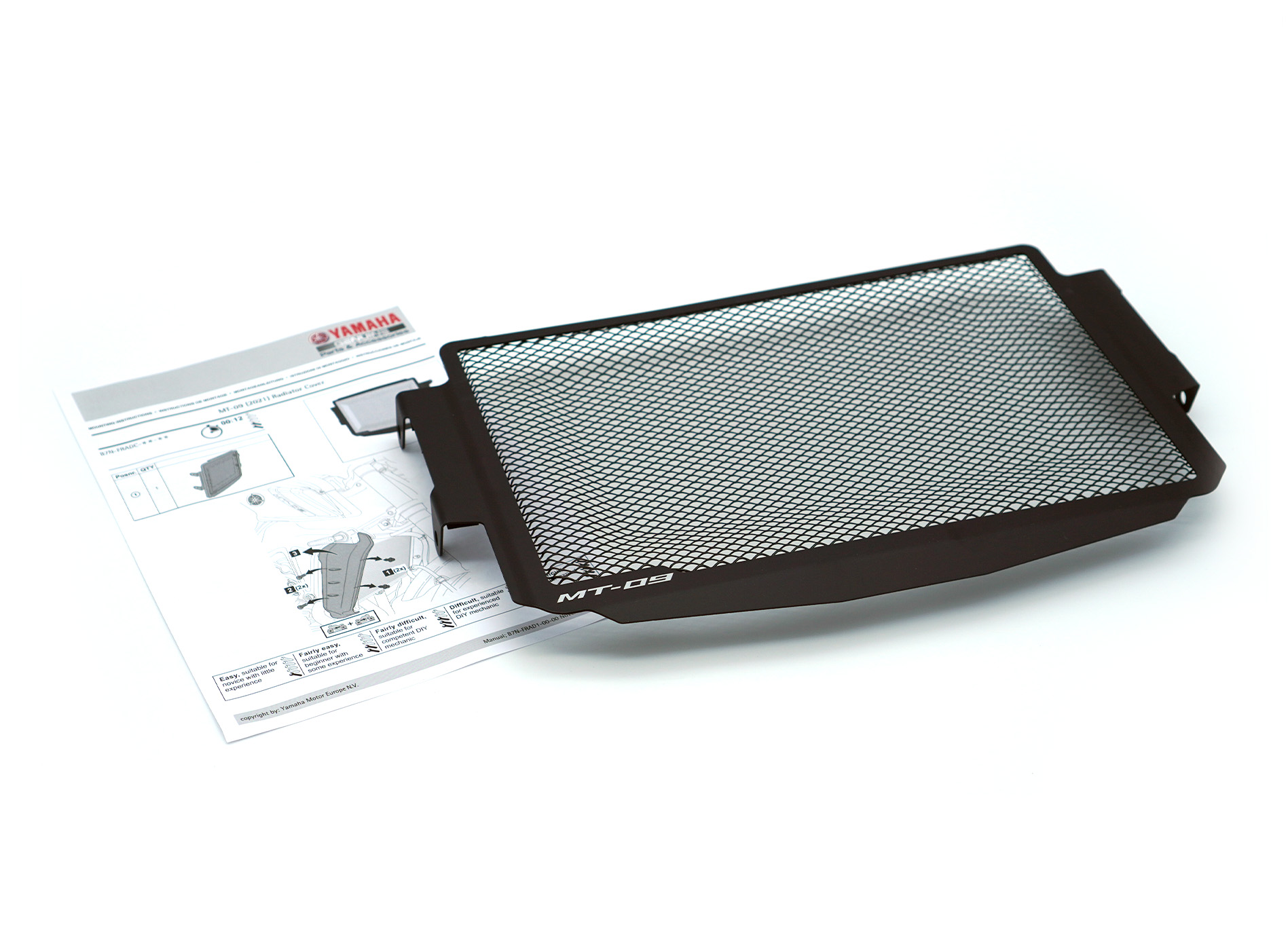 Radiator cover black for MT-09 (Bj.21-) Original Yamaha