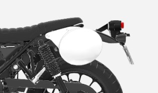 Number plate for Honda CL 500 Scrambler (23-) Original