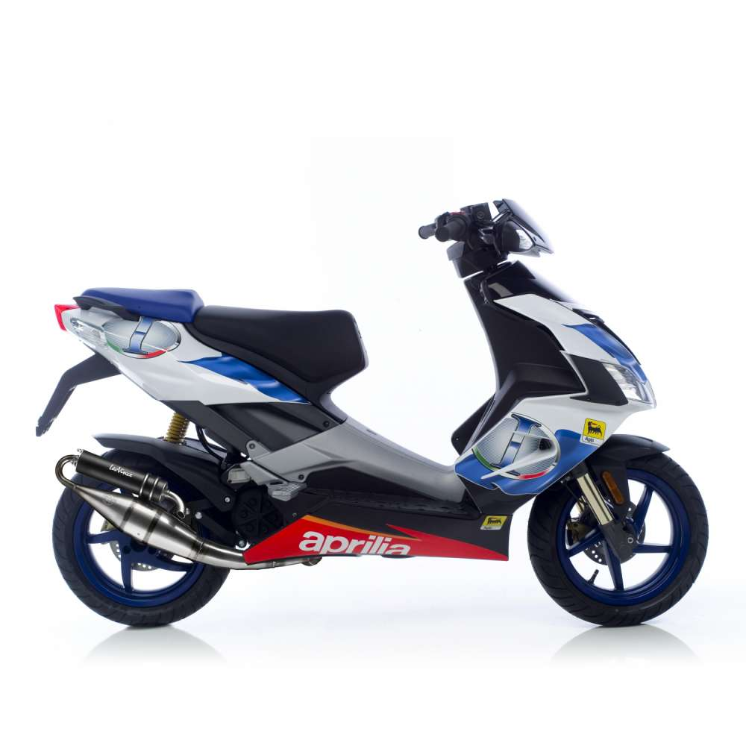 LeoVince exhaust system Hand Made TT, Black Edition, Full System for Aprilia / Piaggio